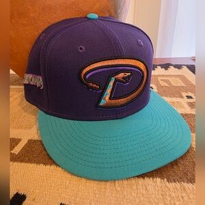 Arizona Diamondbacks New Era "D" Snake Logo Purple Snapback Hat